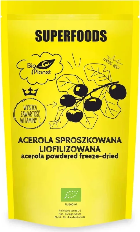 Acerolapulver gefriergetrocknet BIO 100 g – BIO PLANET