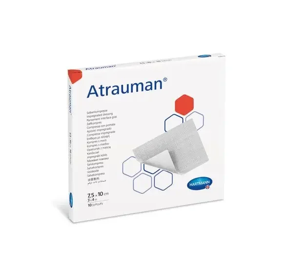 Atrauman Imprägnierter Verband – 7,5 x 10 cm (x10 Einheiten)