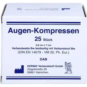 AUGENKOMPRESSEN 5,8×7 cm unsteril 25 St