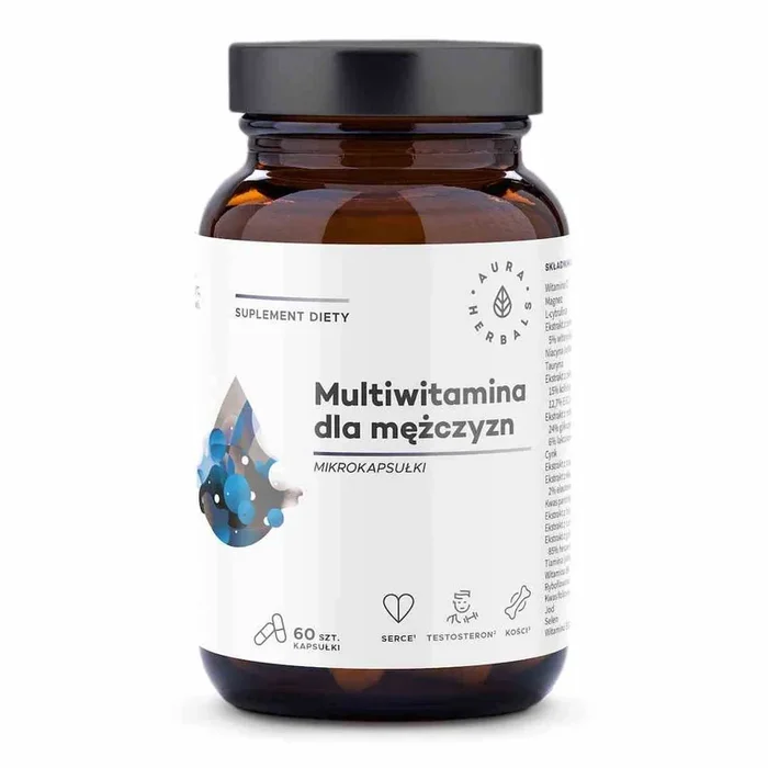 Aura Herbals Multivitamin für Männer Mikrokapseln 60 Kapseln