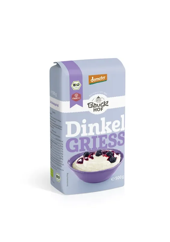 Bauck Mühle *Bio Dinkelgrieß Demeter (500g)