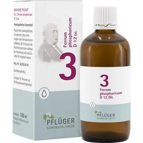BIOCHEMIE Pflüger 3 Ferrum phosphoricum D 12 Tro. 100 ml
