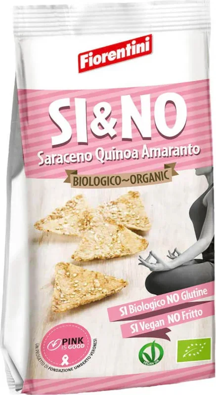 Buchweizenchips Pyramide mit Quinoa und Amaranth glutenfrei BIO 80 g –