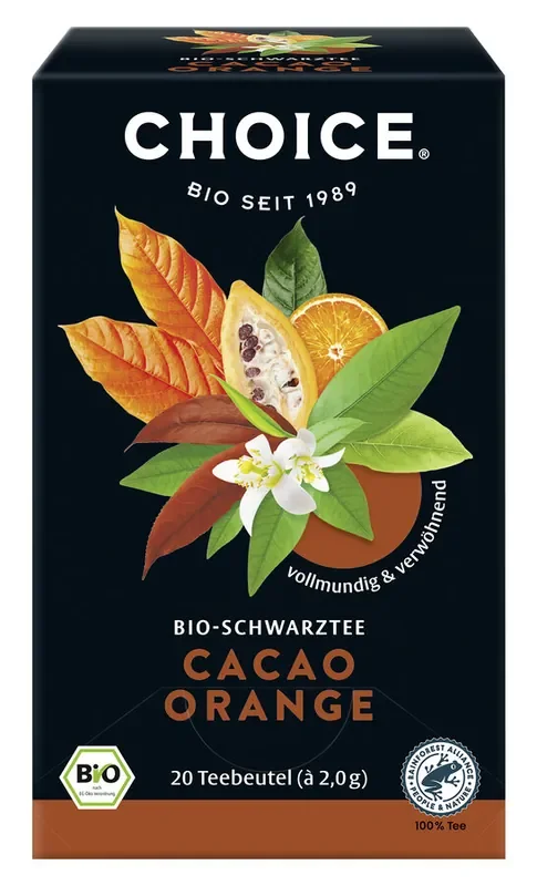 CHOICE® *Bio Cacao Orange Bio (20×2,0g)
