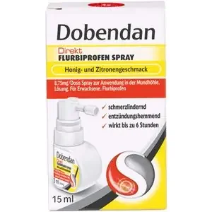 DOBENDAN Direkt Flurbiprofen Spray Honig & Zitrone 15 ml