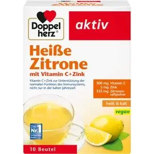 DOPPELHERZ heiße Zitrone Vitamin C+Zink Granulat 10 St