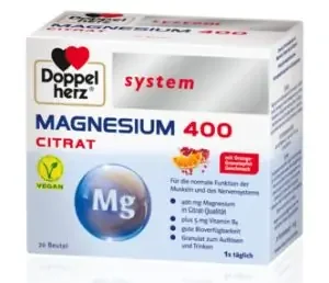 Doppelherz system Magnesium Citrat 400 Granulat 20 Stück