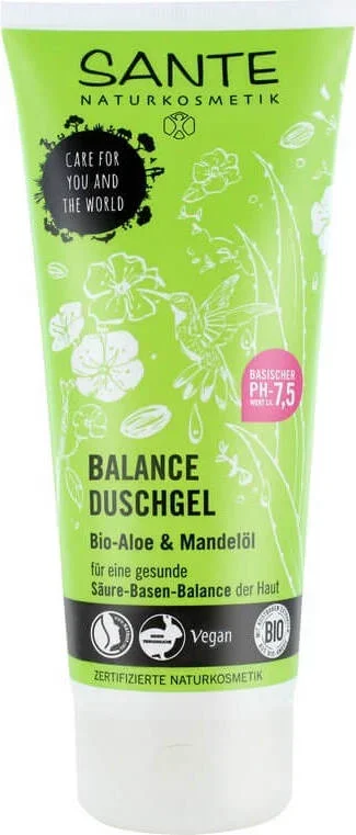 Duschgel Balance Aloe und Öko-Mandelöl 200 ml – SANTE