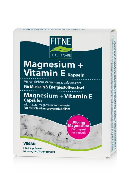 Fitne Magnesium + Vitamin E Kapseln 60 Stück