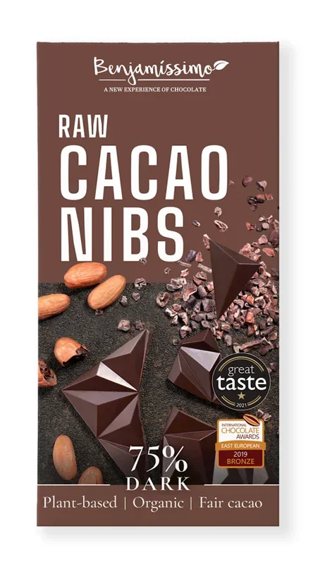 glutenfreie Bitterschokolade mit Kakaobohnen bIO 60g – BENJAMISSIMO