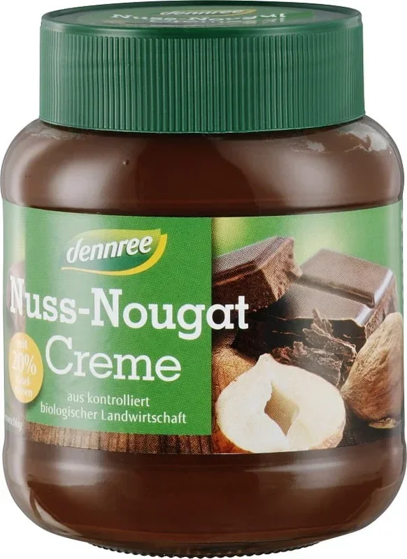 Glutenfreie Nougat-Nusscreme BIO 400 g – DENNREE