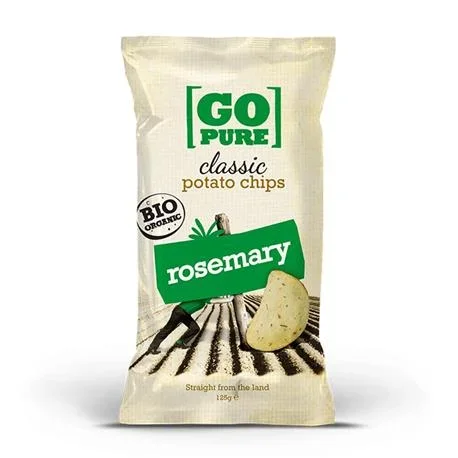 Glutenfreie Rosmarinchips BIO 125 g GO PURE