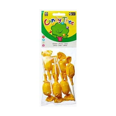 Glutenfreie runde Lutscher mit Zitronengeschmack BIO (7 x 10 g) – CAND