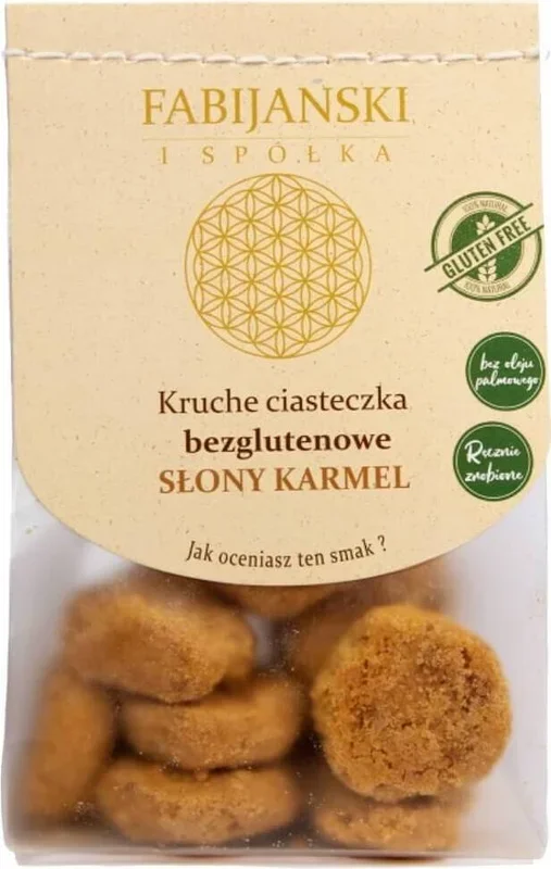 Glutenfreie salzige Karamellkekse BIO 100 g – FABIJAŃSCY