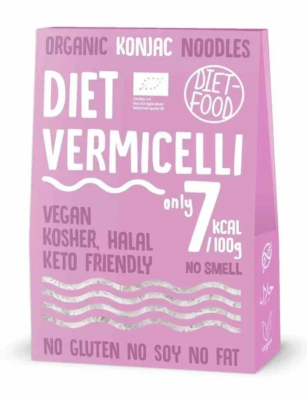 Glutenfreie Shirataki-Fadennudeln. BIO 300 g DIET-NAHRUNG