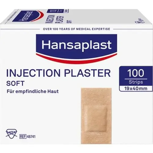 HANSAPLAST Soft Injektionspflaster Strips 19×40 mm 100 St