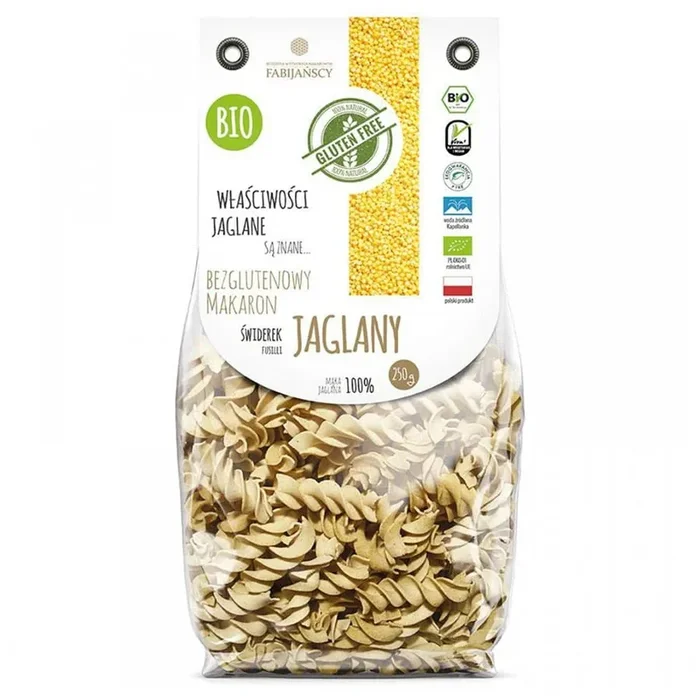 Hirse „świderek“ glutenfreie Nudeln BIO 250g FABIJAŃSCY