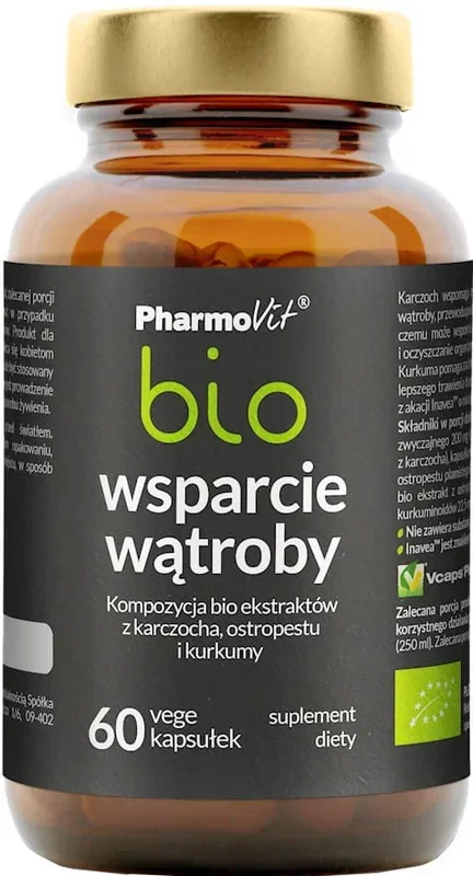 Kapseln zur Unterstützung der Leber BIO 60 Stück (33 g) – PHARMOVIT