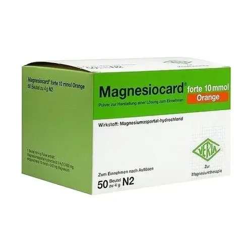 MAGNESIOCARD forte 10 mmol Orange Plv.z.H.e.L.z.E. 50 St
