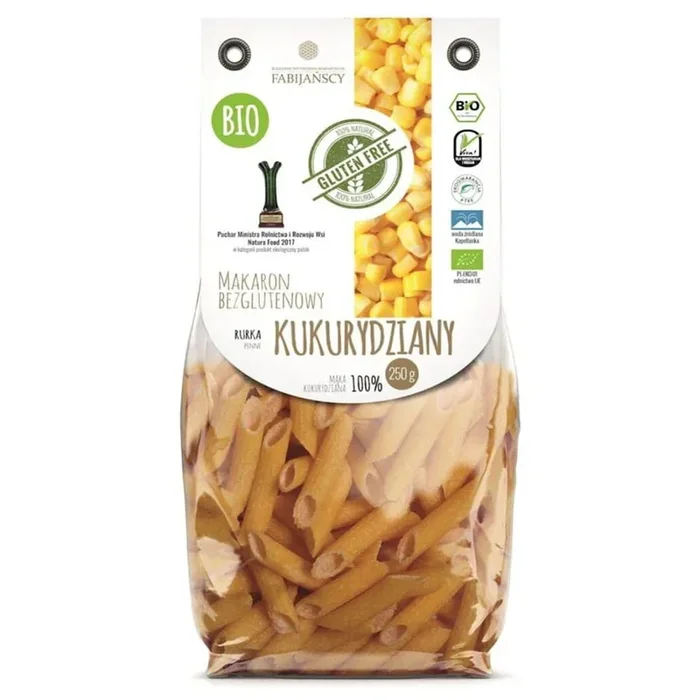 Maisnudeln „tube“ glutenfrei BIO 250g FABIJAŃSCY
