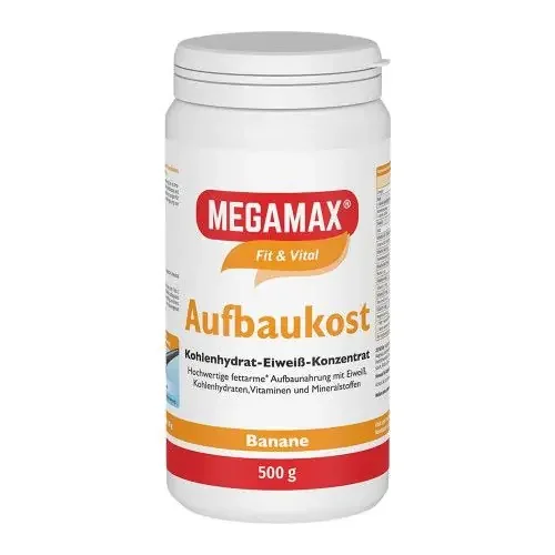 MEGAMAX Aufbaukost Banane Pulver 500 g