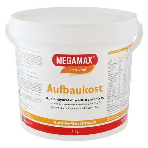 MEGAMAX Aufbaukost Vanille Pulver 3000 g