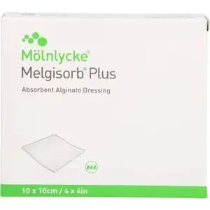 MELGISORB Plus Alginat Verband 10×10 cm steril 10 St