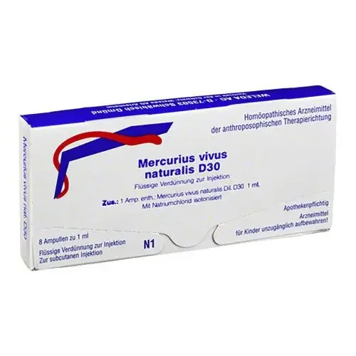 MERCURIUS VIVUS NATURALIS D 30 Ampullen 8X1 ml