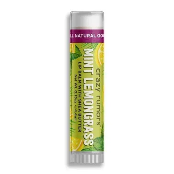 Natürliches Zitronengras mit Minze CRAZY RUMORS Lippenbalsam