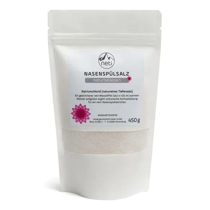 neti® Nasenspülsalz, Nachfüllbeutel, naturbelassen, 450 g