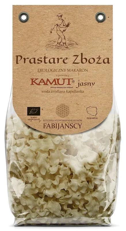 Nudeln (aus hellem Kamut) Rippenband Reginette BIO 250 g – FABIJAŃSCY