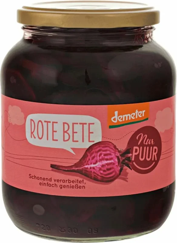 Nur Puur Rote Bete großes Glas 680g
