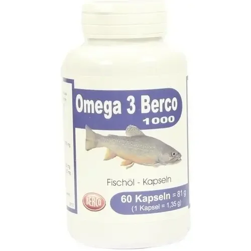 OMEGA-3 BERCO 1000 mg Kapseln 60 St