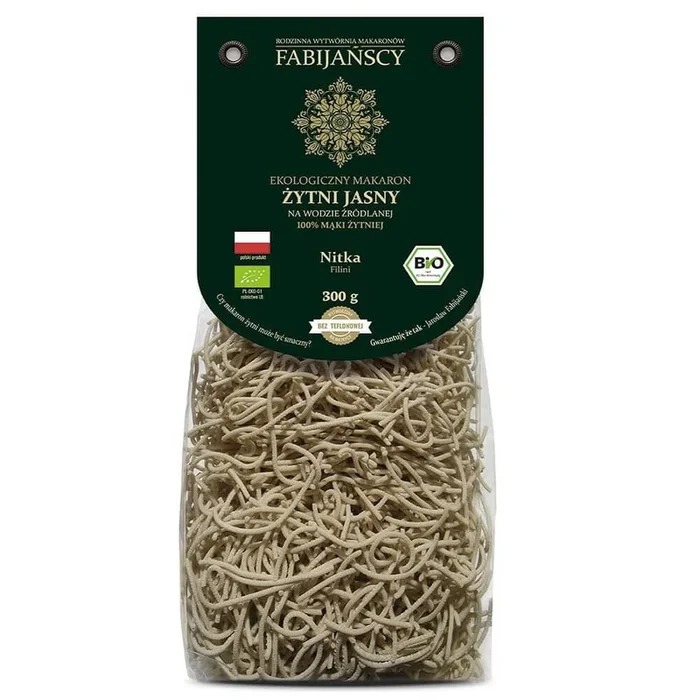 Pasta (leichter Roggen) Filini-Faden BIO 300 g – FABIJAŃSCY