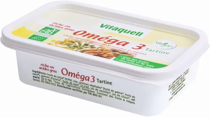 Rabatt OMEGA Margarine – 3 BIO 250 g – VITAQUELL