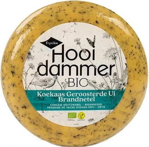 Reifer Käse mit Zwiebel und Brennnessel (50% Fett in der Trockenmasse)