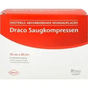 SAUGKOMPRESSEN unsteril 10×20 cm Draco 30 St