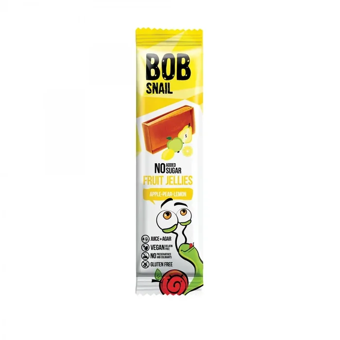 Snack Apfel – Birne – Zitrone ohne Zuckerzusatz 38 g BOB SNAIL