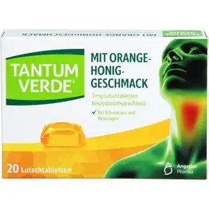 TANTUM VERDE 3 mg Lutschtabl.m.Orange-Honiggeschm. 20 St