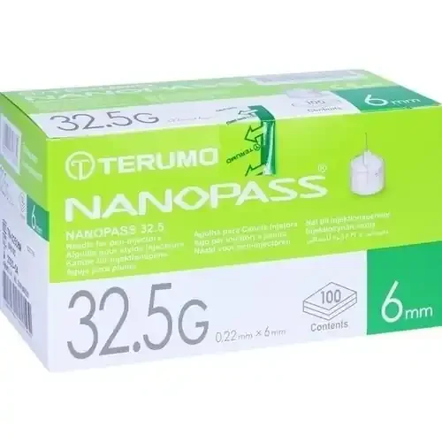 TERUMO NANOPASS 32,5 Pen Kanüle 0,22×6 mm 100 St