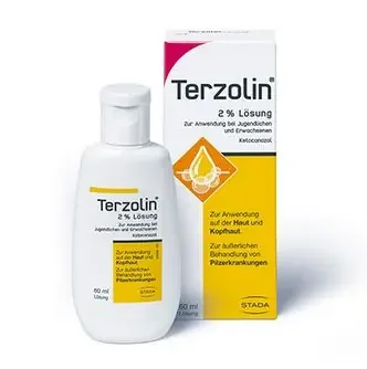 Terzolin 2% medizinisches Shampoo gegen Schuppen Lösung 60ml