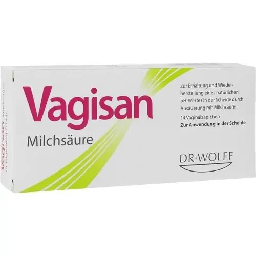 VAGISAN Milchsäure Vaginalzäpfchen 14 St