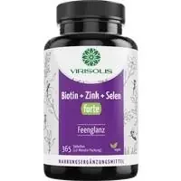 VIRISOLIS Biotin-Zink-Selen FORTE 12-Mon.vegan Tab 365 St