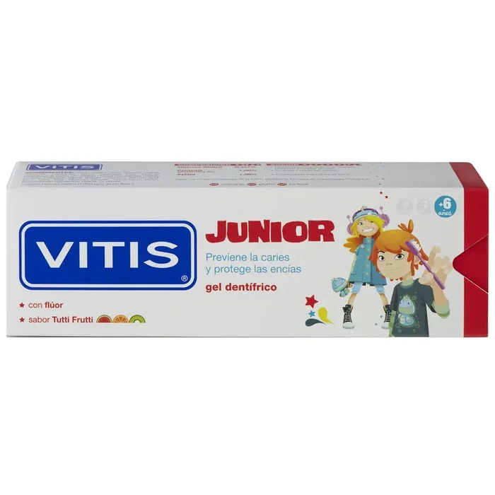 Vitis Júnior Tutti Fruti Zahnpasta-Gel – 75 ml