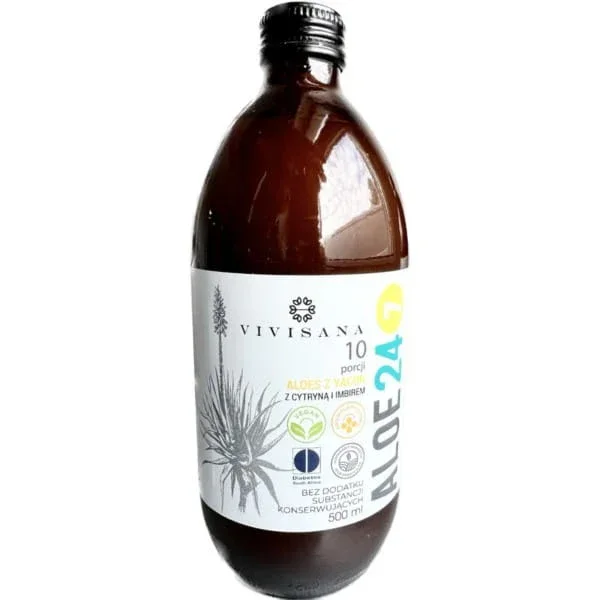 VIVISANA Aloe Vera Saft 24/7 Ingwer Zitrone 500 ml