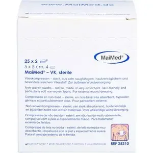 VLIESKOMPRESSEN steril 5×5 cm 25X2 St
