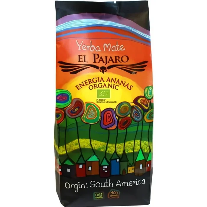 Yerba Mate Energie Ananas BIO 400 g – EL PAJARO