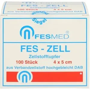 ZELLSTOFFTUPFER FES ZELL 4×5 cm hochgebleicht 100 St